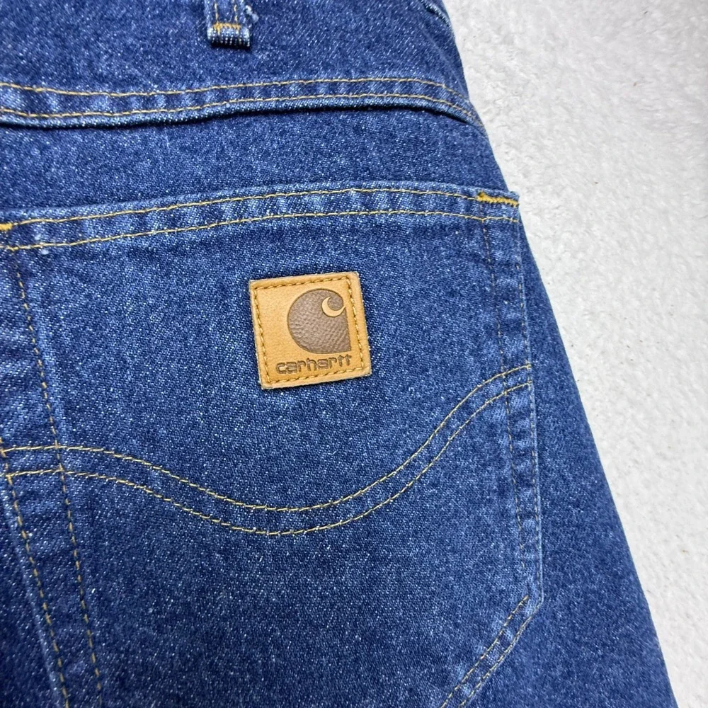 Carhartt Relaxed Fit Flannel Lined Denim Jeans Mens B21 DST 33x36 NWT NOS